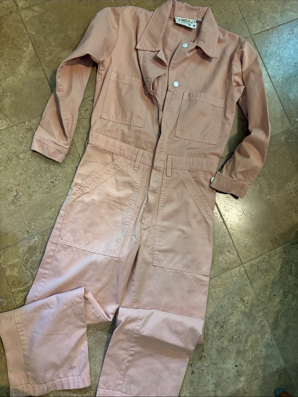Blush Pink Utility Jumpsuit